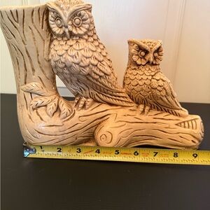 Momma and Baby Owl Figurine